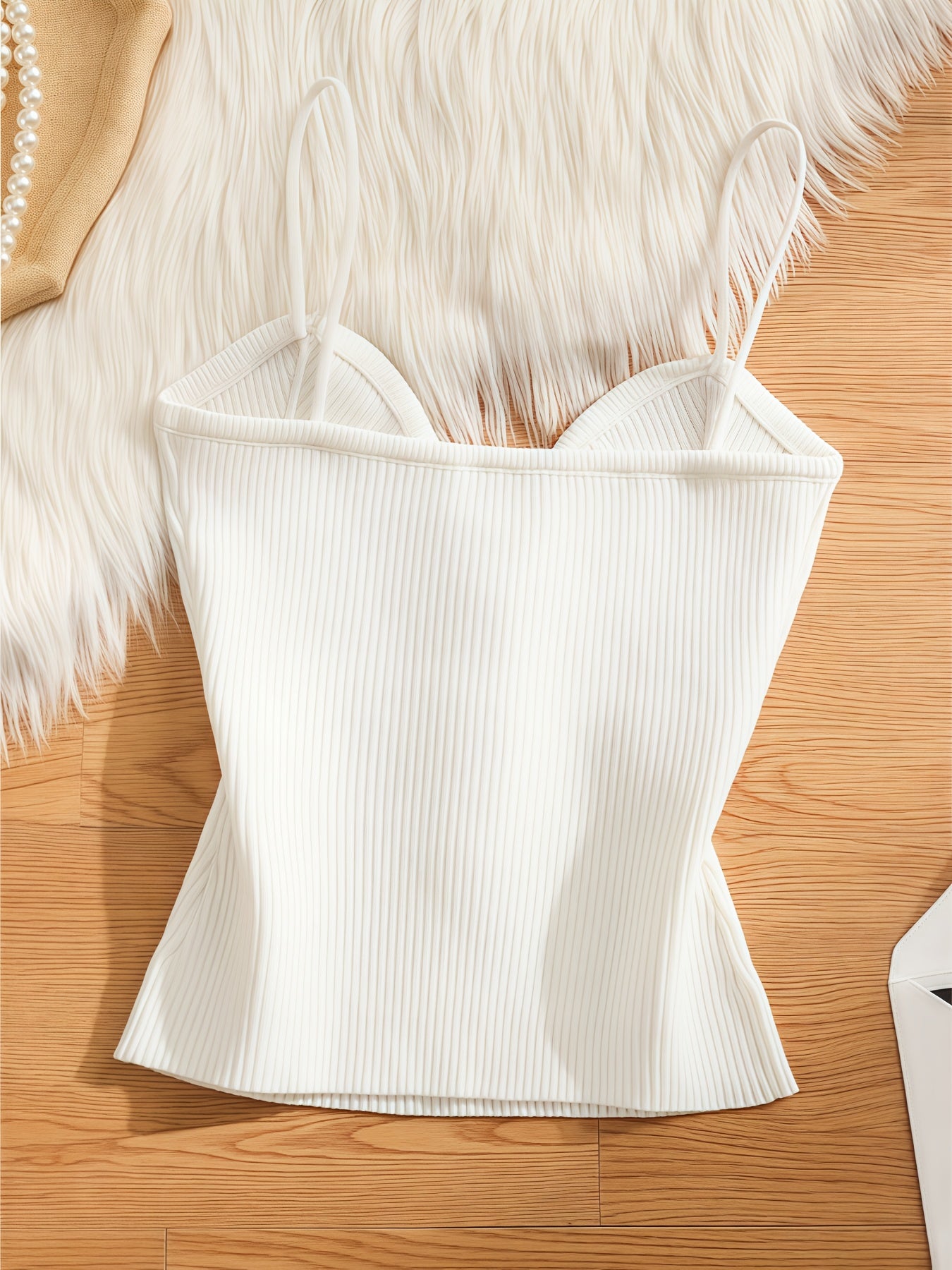 A Two-Piece Set Featuring a Comfortable Strapless Tank Top with Three-Button Design, Solid Color, Sleeveless And Slimming, Versatile for Everyday Parties, Making It an Ideal Gift for Valentine'S Day.